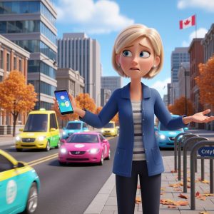 Cartoon insurance advisor sharing a family protection story